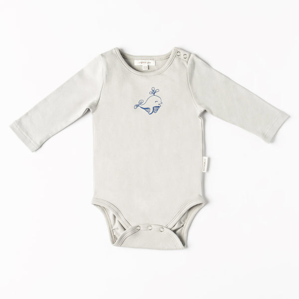 Organic cotton unisex baby bodysuit. Organic newborn clothing.  100% certified organic cotton.
