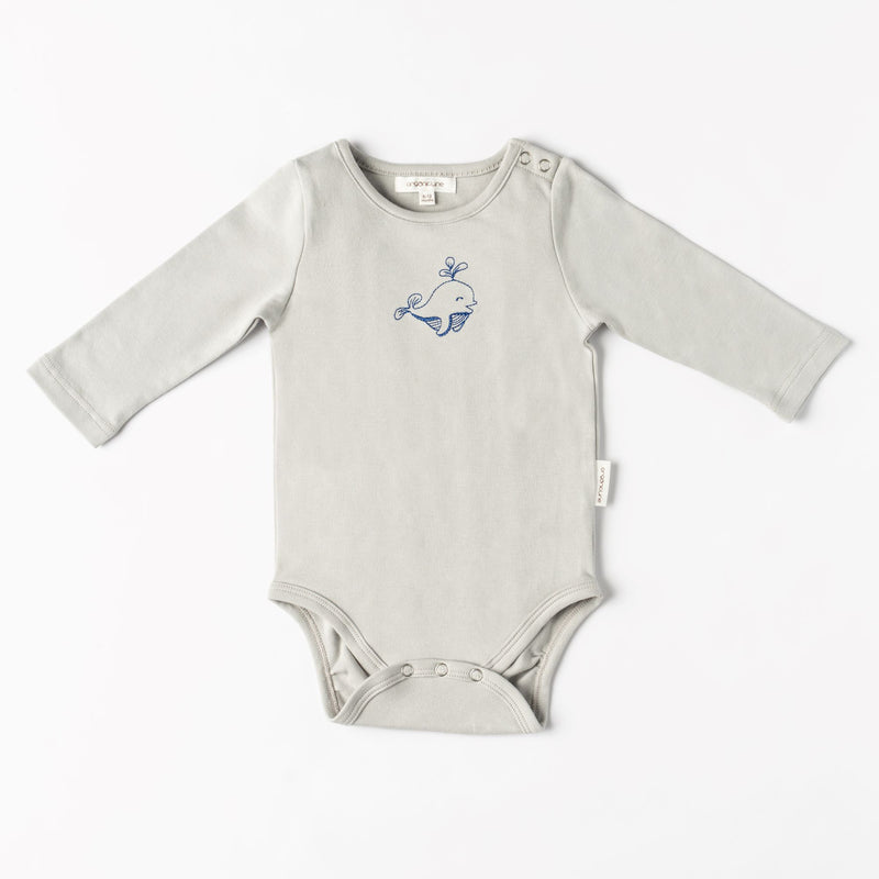 Bodysuits Value Two Pack - Pineapple with Long Sleeve Little Dolphin