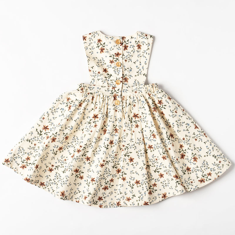Organic Cotton Isabella Floral Pinny Dress