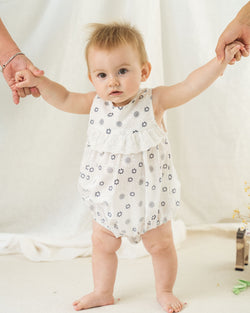 Organicline baby romper. GOTS certified organic cotton. Baby clothing. Baby girl romper.